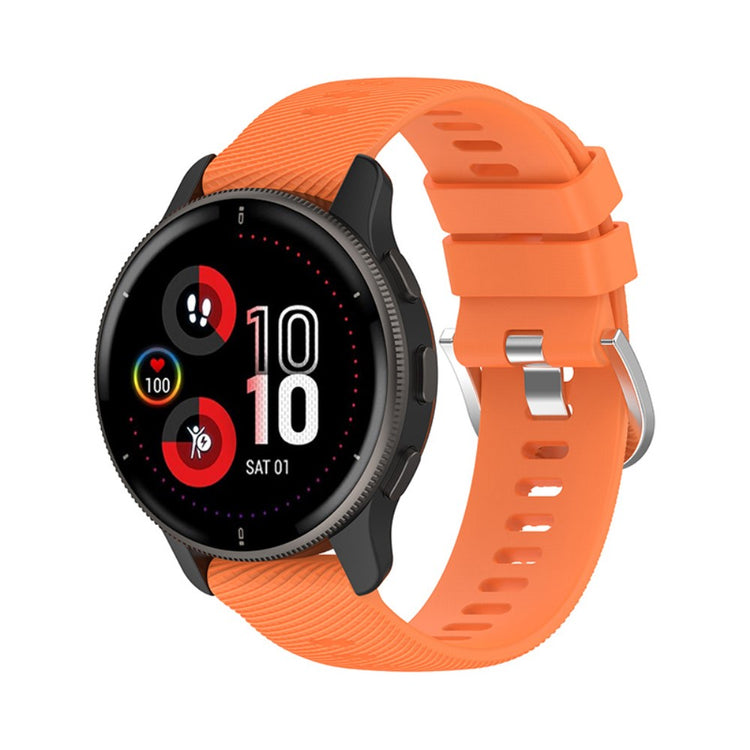 Meget slidstærk Universal Garmin Silikone Rem - Orange#serie_12