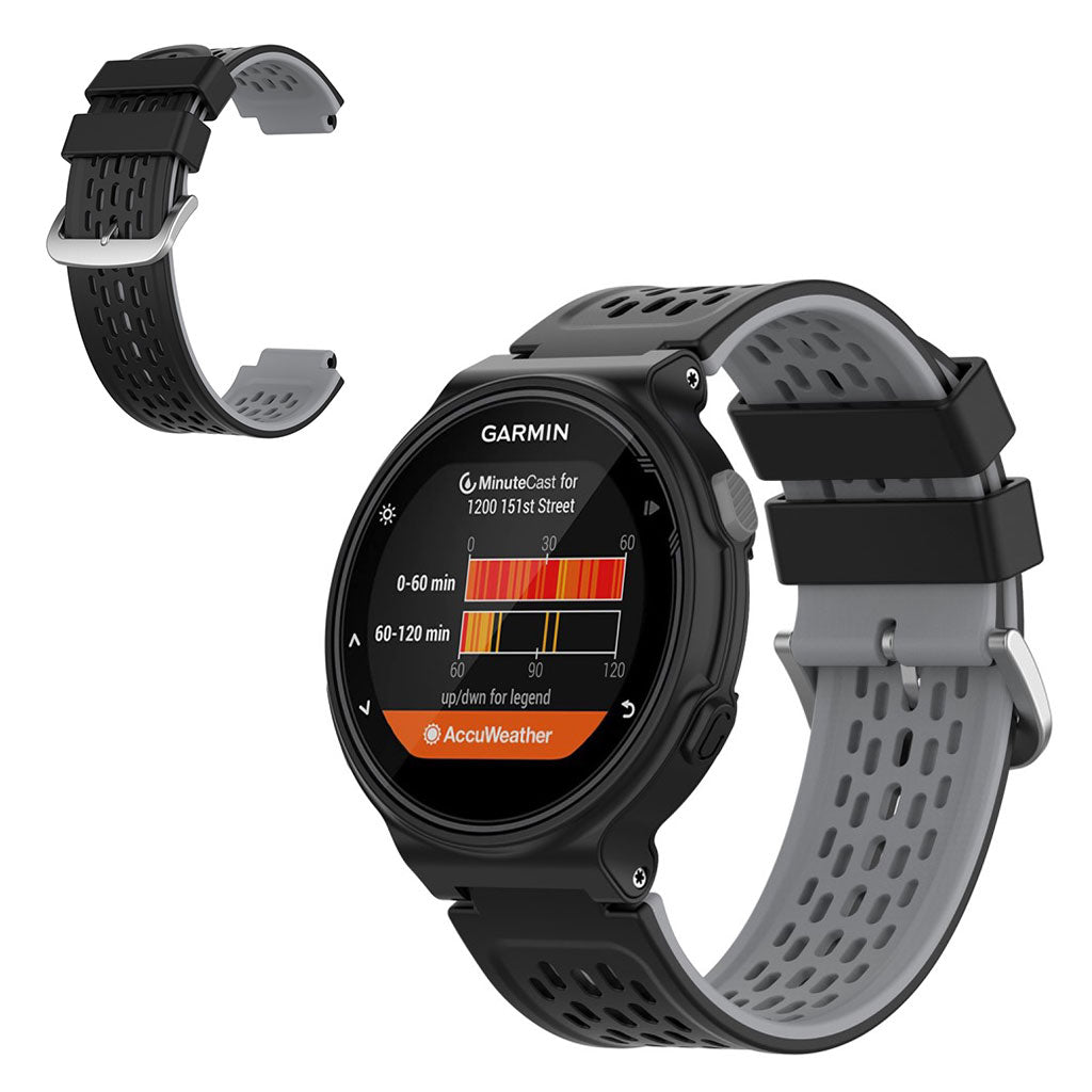Vildt hårdfør Universal Garmin Silikone Rem - Sort#serie_1