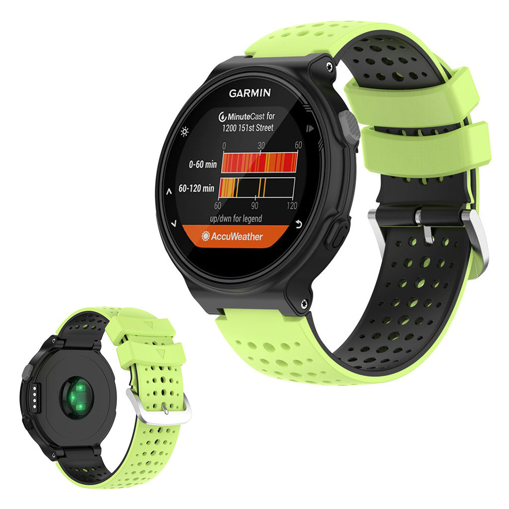 Solid Universal Garmin Silikone Rem - Grøn#serie_6