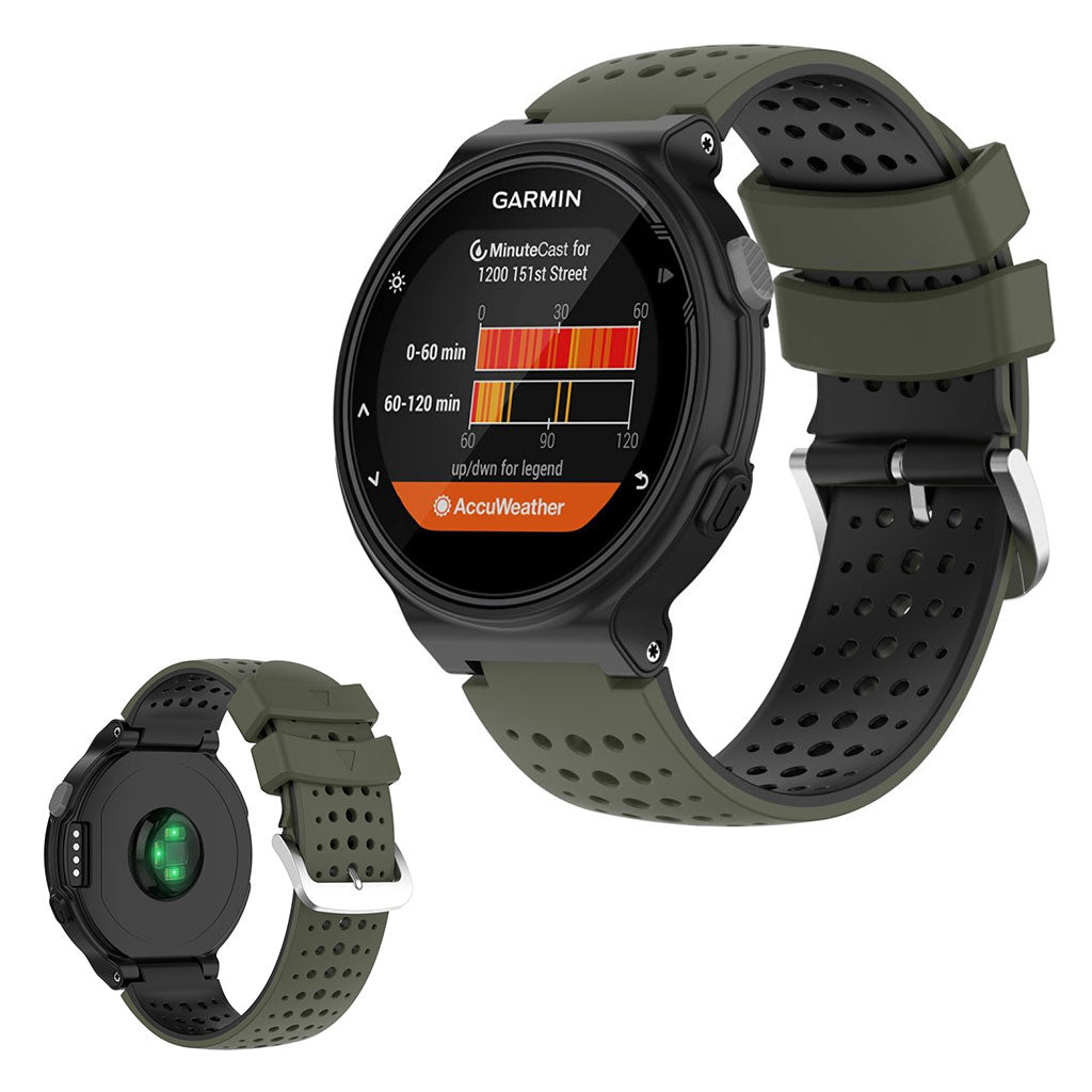 Solid Universal Garmin Silikone Rem - Grøn#serie_8