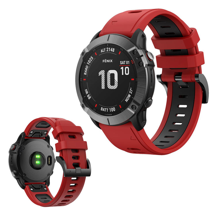 Fint Universal Garmin Silikone Rem - Rød#serie_8