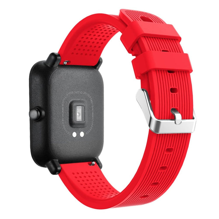Super cool Amazfit Bip Lite Silikone Rem - Rød#serie_3