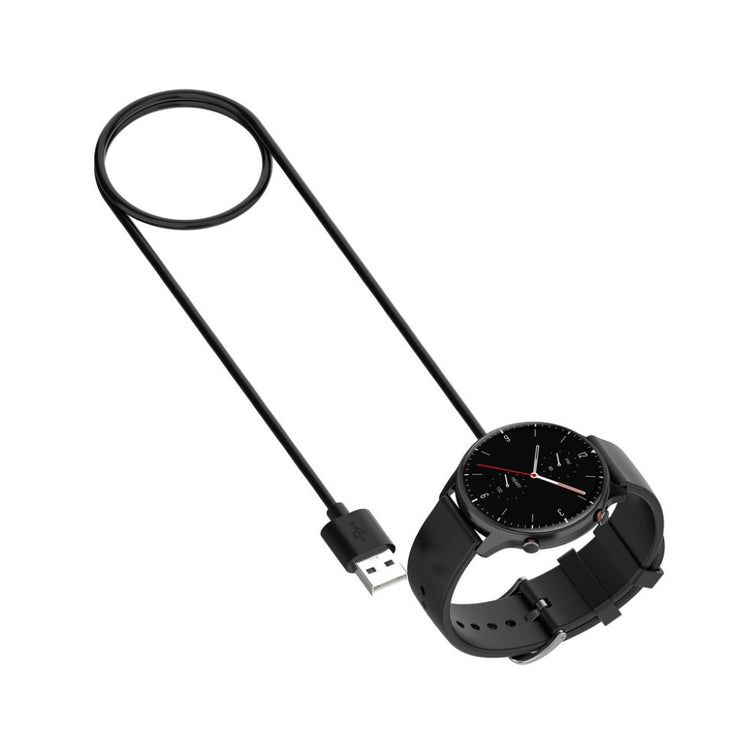 Plastik Universal Amazfit USB Opladningskabel - Sort#serie_1