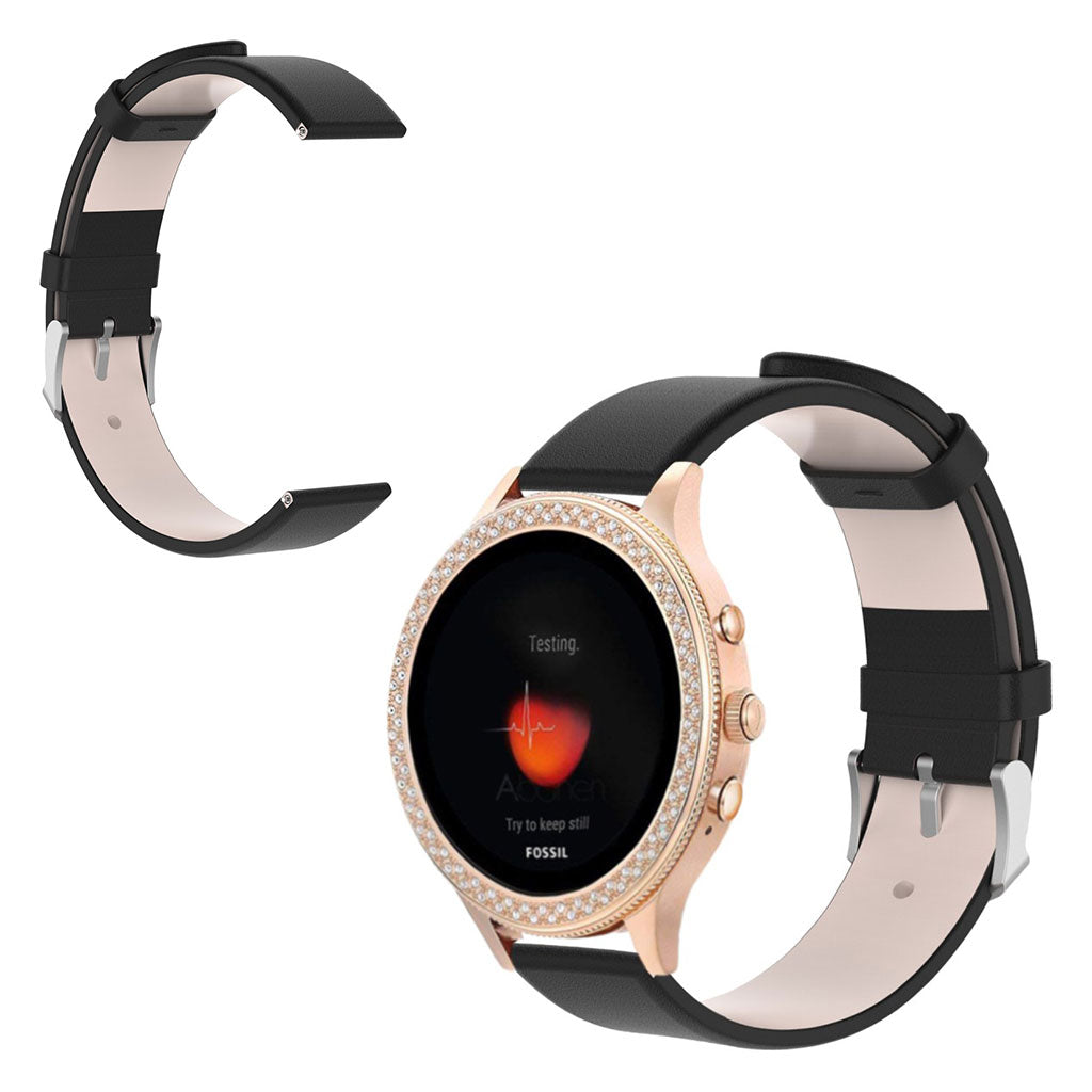 Rigtigt rart Fossil Gen 4 (40mm) Ægte læder Rem - Sort#serie_1