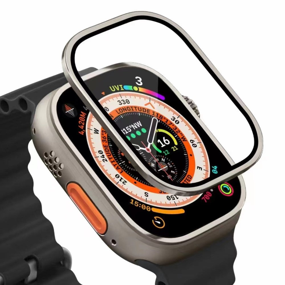 Vildt Fint Universal Cover med Skærmbeskytter i Metal og Glas passer til Apple Watch Ultra 2 / Apple Watch Ultra - Orange#serie_2