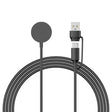 1m Plastik Og Silikone Trådløs USB Type-C Opladningskabel passer til Apple Smartwatch