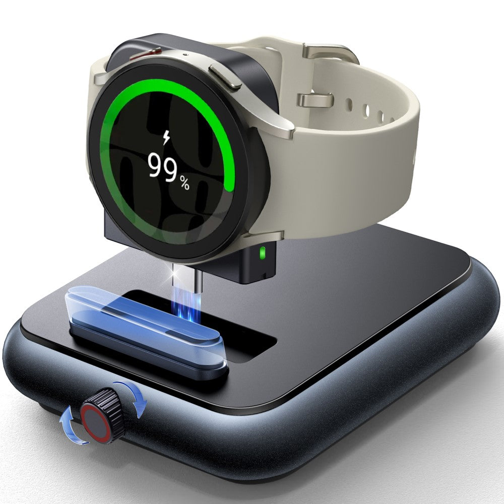 Silikone Holder passer til Samsung Smartwatch - Sort#serie_1150