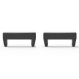 1 Pair Huawei Watch Fit mini / Keep B4 Zinc Alloy Connector Set 16mm to 12mm Watch Band Adapter - Black