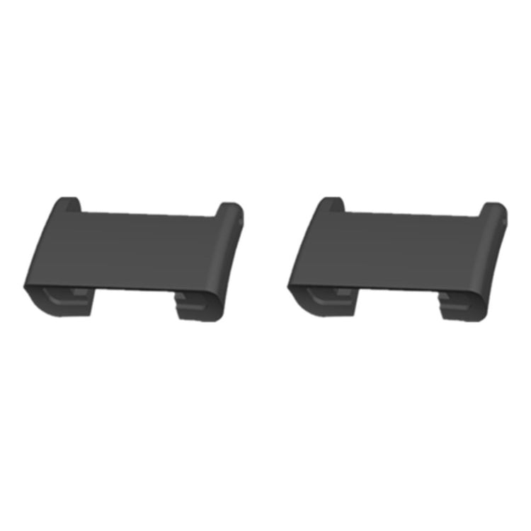 1 Pair Xiaomi Mi Watch Lite Metal Replacement Adapter 18mm Watch Band Connector Kit - Black - Sort#serie_1