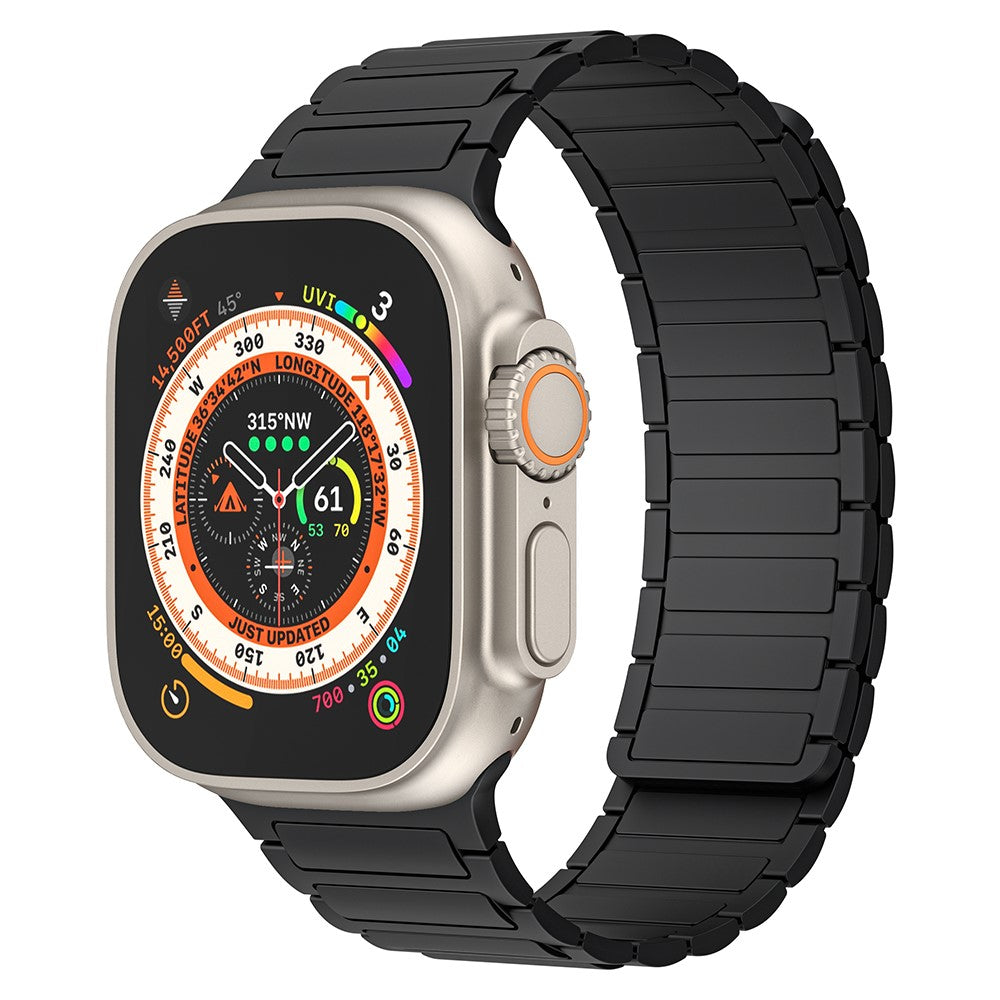Helt Vildt Fint Silikone Universal Rem passer til Apple Smartwatch - Sort#serie_1