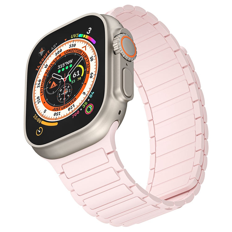 Helt Vildt Fint Silikone Universal Rem passer til Apple Smartwatch - Pink#serie_2