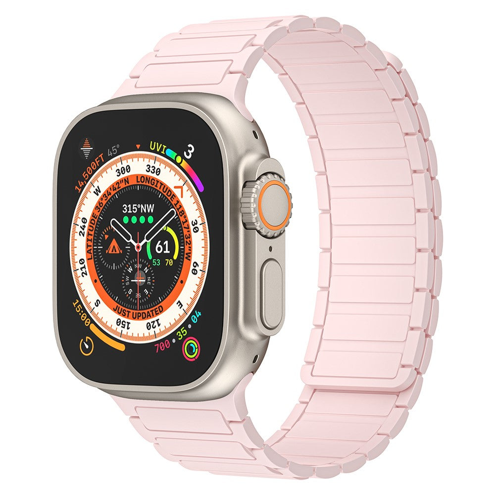 Helt Vildt Fint Silikone Universal Rem passer til Apple Smartwatch - Pink#serie_2