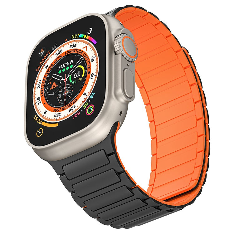 Helt Vildt Fint Silikone Universal Rem passer til Apple Smartwatch - Orange#serie_3