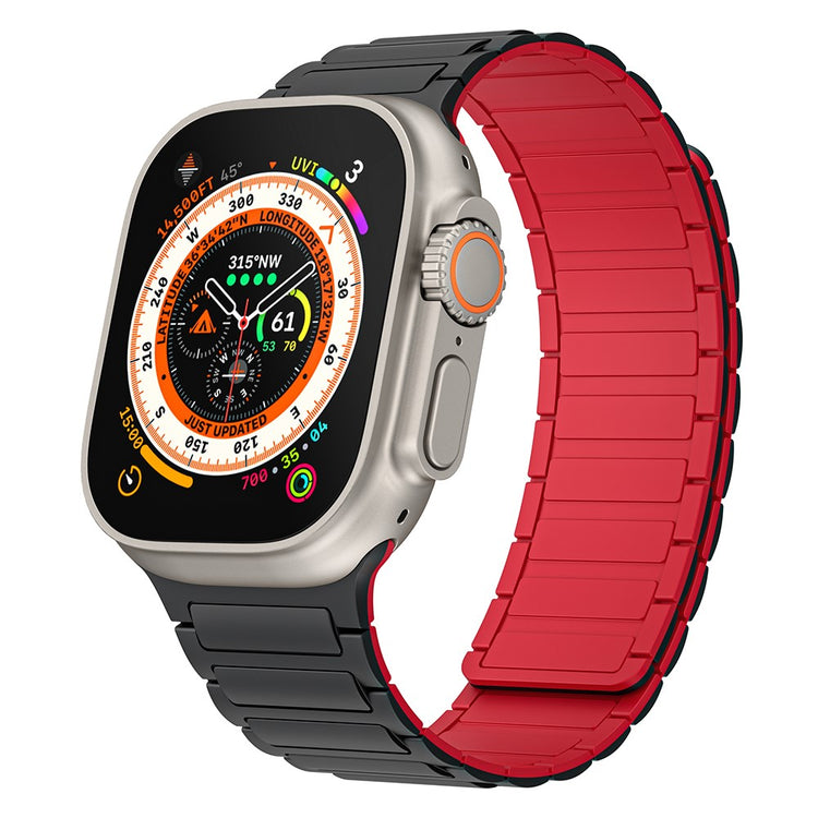 Helt Vildt Fint Silikone Universal Rem passer til Apple Smartwatch - Rød#serie_4