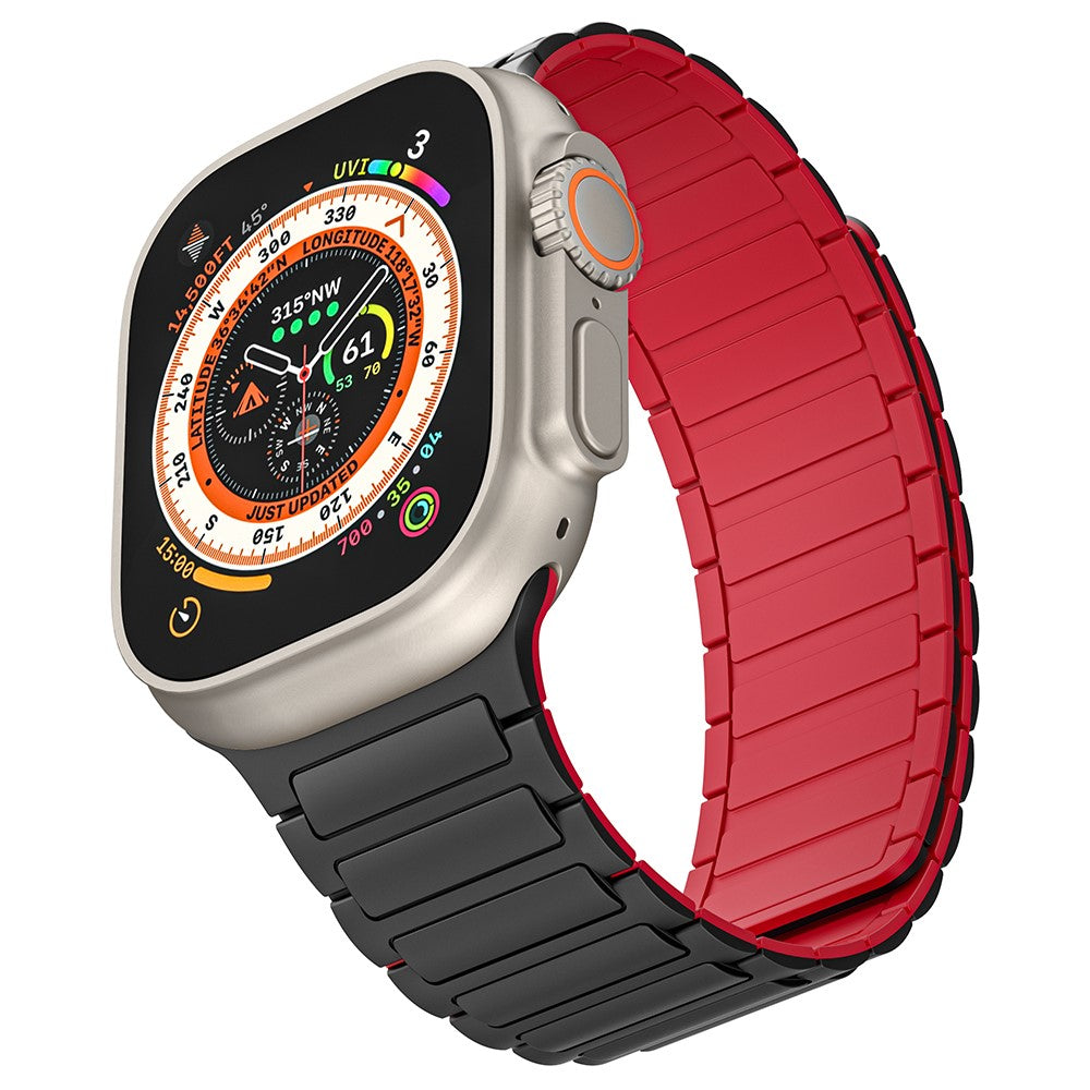 Helt Vildt Fint Silikone Universal Rem passer til Apple Smartwatch - Rød#serie_4