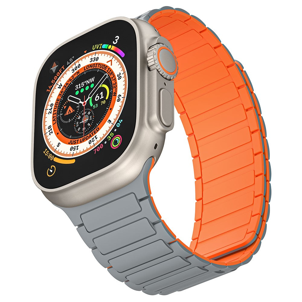 Helt Vildt Fint Silikone Universal Rem passer til Apple Smartwatch - Orange#serie_5