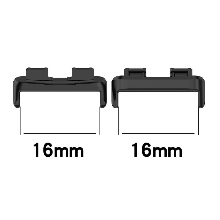 1 Pair Huawei Band 9 / Band 9 NFC Watch Strap Connector 16mm Stainless Steel Connector - Black - Black#serie_1