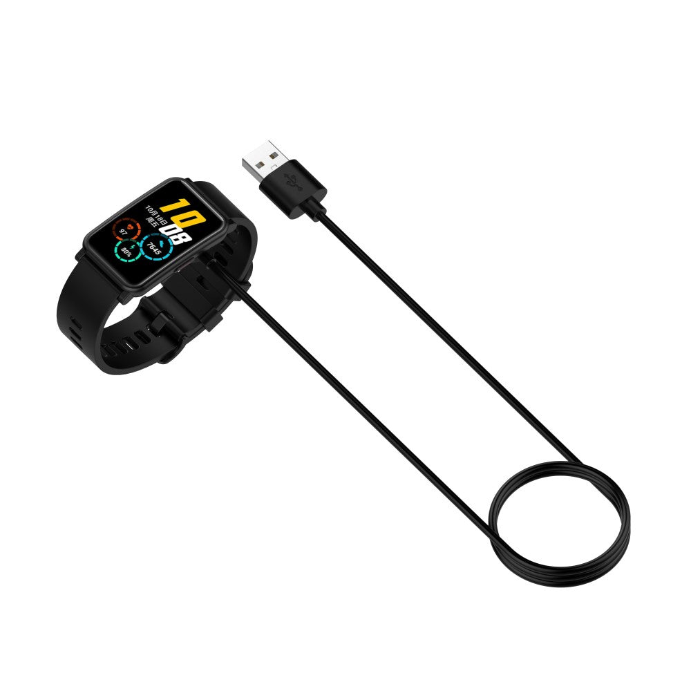 1m Smartwatch USB Charging Cable - Black#serie_1