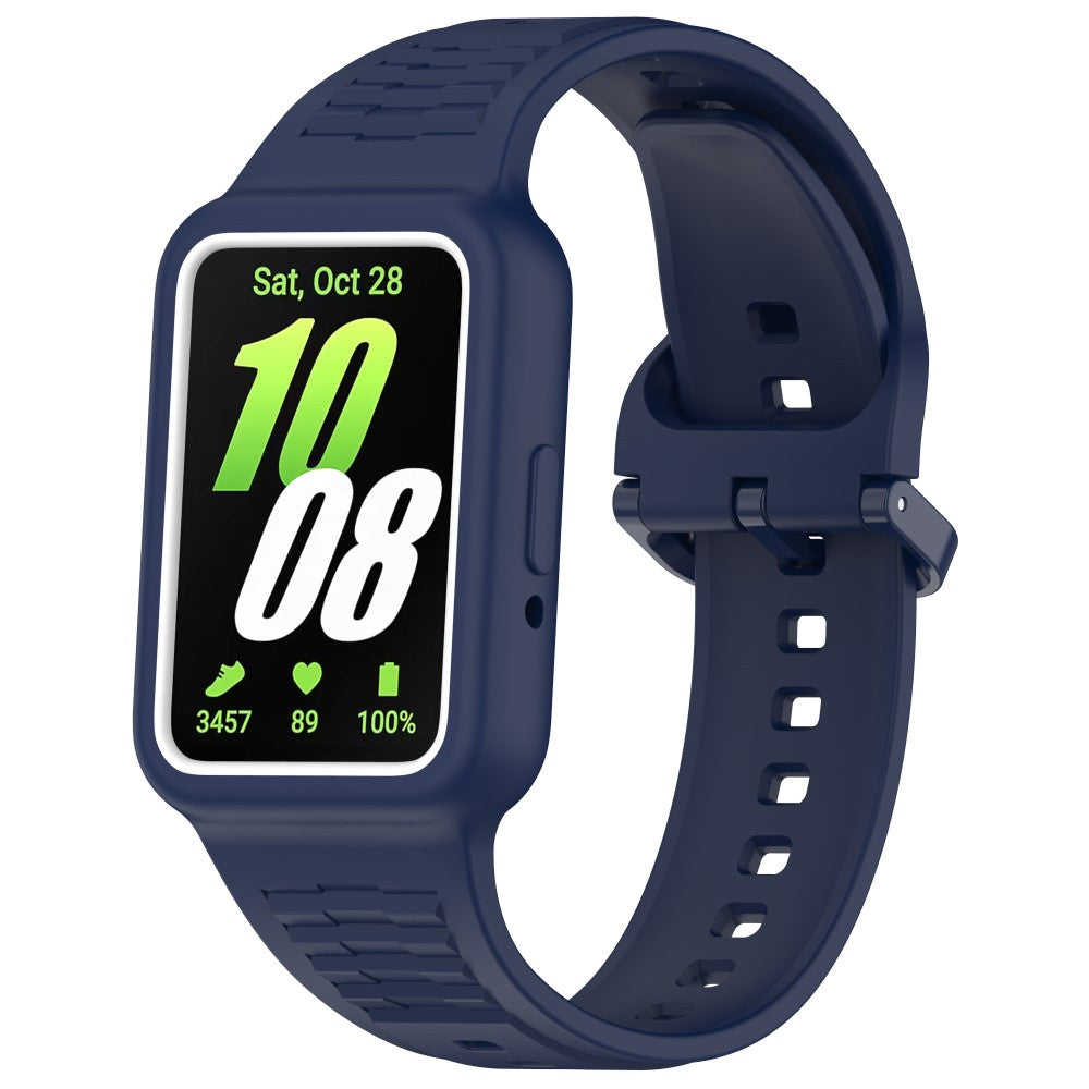 Samsung Galaxy Fit3 (SM-R390) Watch Strap Integrate Silicone Watch band with Case - Midnight Blue#serie_10