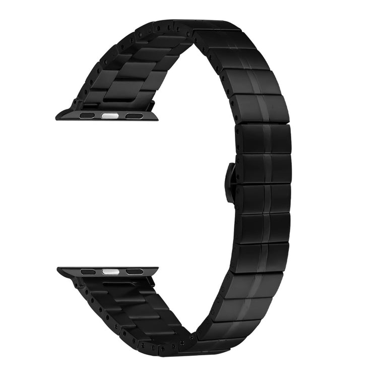 Apple Watch Series 49mm - 45mm - 44mm - 42mm Stainless Steel Strap - Black#serie_3