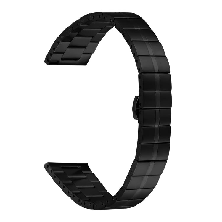 Huami Amazfit Bip / Bip Lite Stainless Steel Watch Strap Line Design Replacement Wrist Band - Black#serie_2