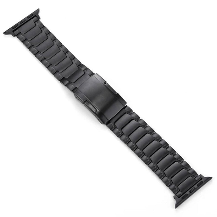 Apple Watch Series 41mm - 40mm - 38mm Titanium Alloy Watch Band Turtleback Clasp - Black#serie_2