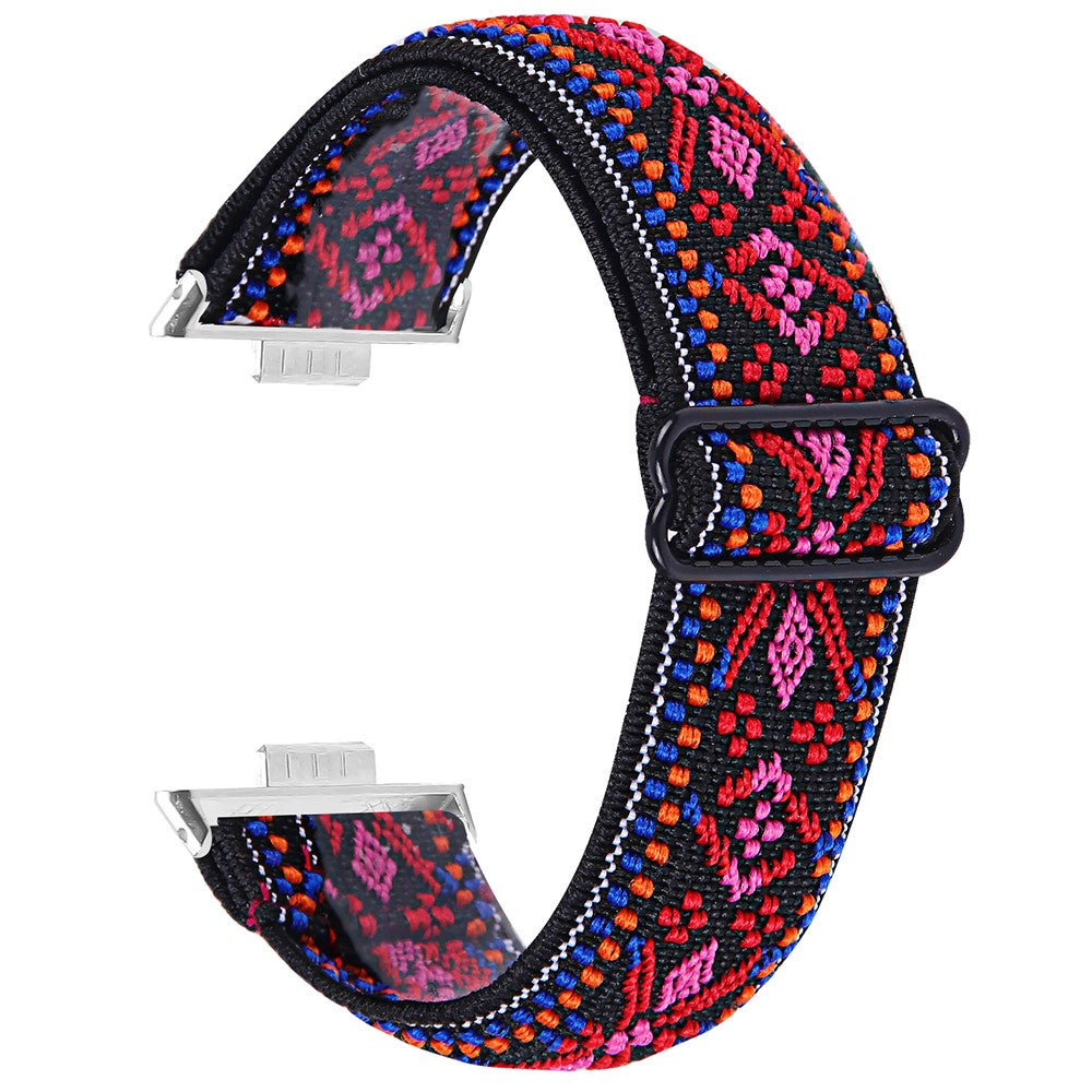 Huawei Watch Fit 3 Nylon Watch Strap Pattern Print Adjustable Elastic Wrist Band - 15##serie_10