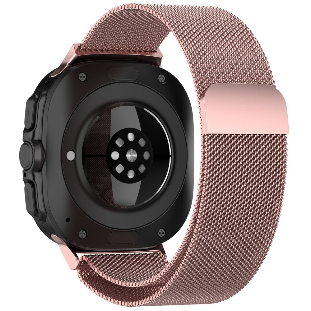 Samsung Galaxy Watch Ultra 47mm Watch Band Magnetic Buckle Metal Milanese Wrist Strap - Rose Pink#serie_3