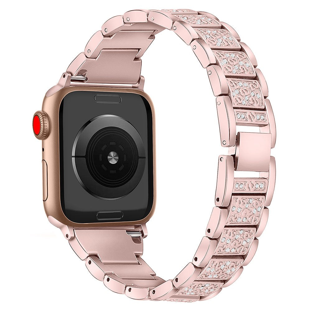 Apple Watch Series 49mm - 45mm - 44mm - 42mm S Pattern Metal Strap - Rose Pink#serie_3