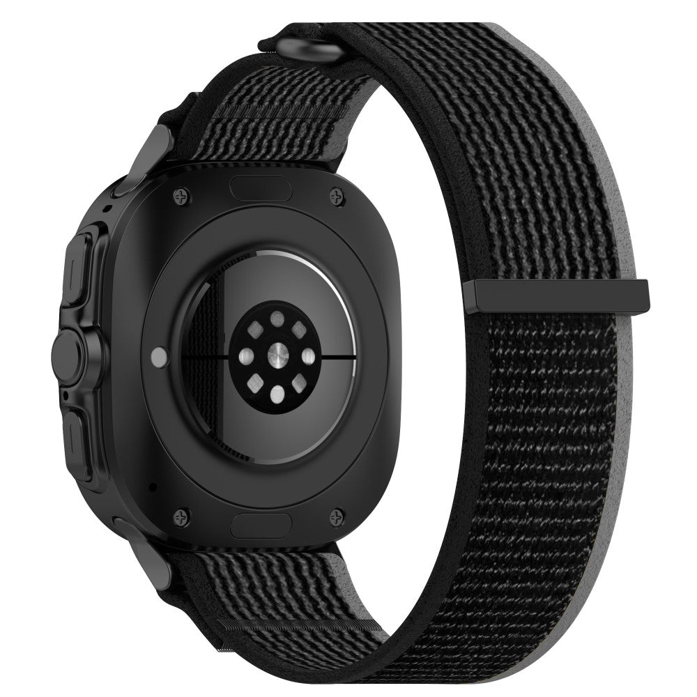 KALEBOL Samsung Galaxy Watch Ultra 47mm Watch Strap Breathable Nylon Sport Strap - Black+Grey#serie_1