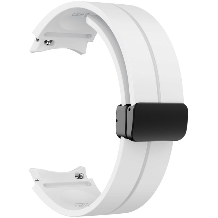 KALEBOL Samsung Galaxy Watch 20mm Silicone Watch Strap Magnetic Buckle - White#serie_2