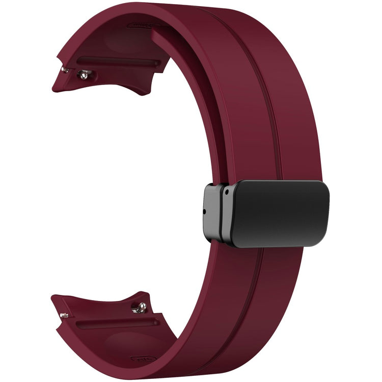 KALEBOL Samsung Galaxy Watch 20mm Silicone Watch Strap Magnetic Buckle - Wine Red#serie_9