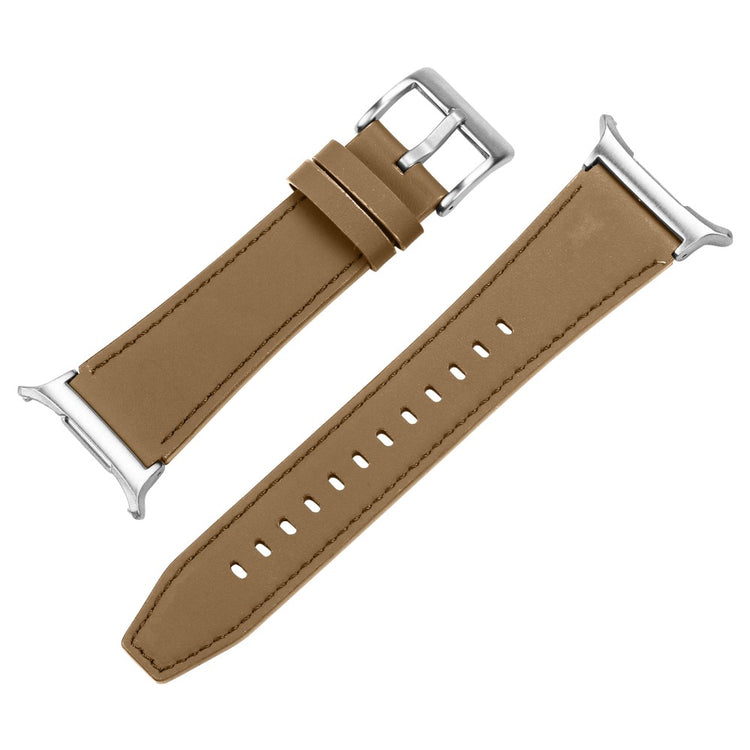 Samsung Galaxy Watch Ultra 47mm Genuine Leather Watch Band Adjustable Wrist Strap - Light Brown#serie_3