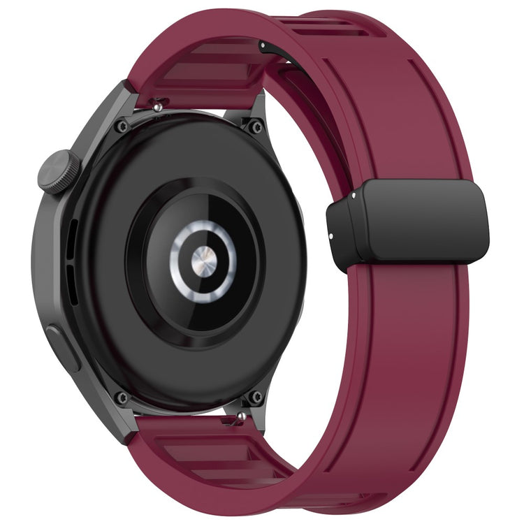 Huawei Watch 4 / Watch 4 Pro / Watch GT 4 46mm Magnetic Watch Band 22mm Width Silicone Strap Quick Release - Wine Red#serie_5