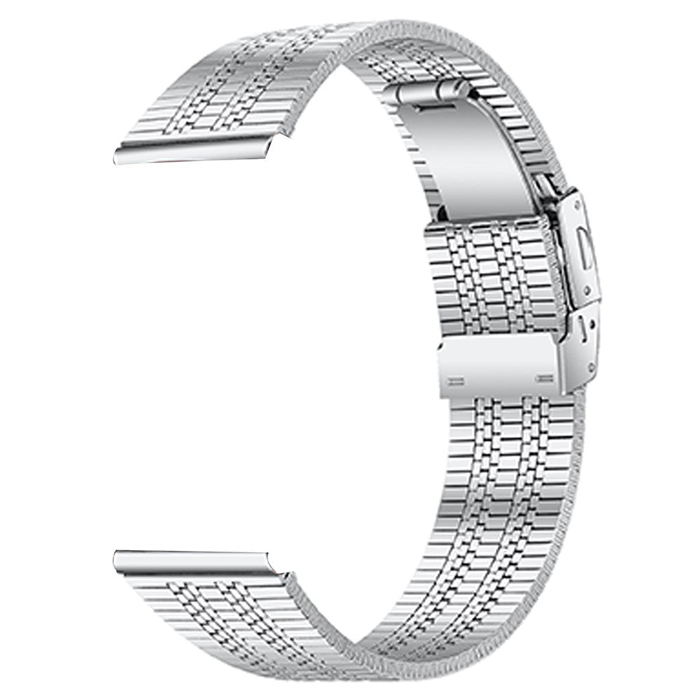 TicWatch Pro 2020 Watch Strap Stainless Steel Wrist Band with Folding Clasp Buckle - Silver#serie_1