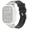 Fortrinligt Rhinsten Og Silikone Universal Rem passer til Apple Smartwatch
