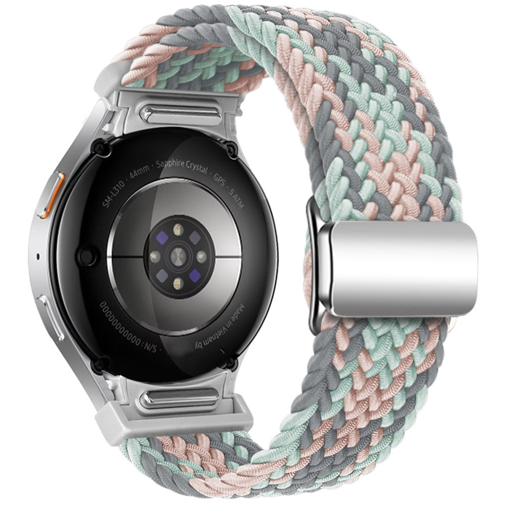 Samsung Galaxy Watch 20mm Watch Strap Magnetic Braided Band - Coral#serie_3