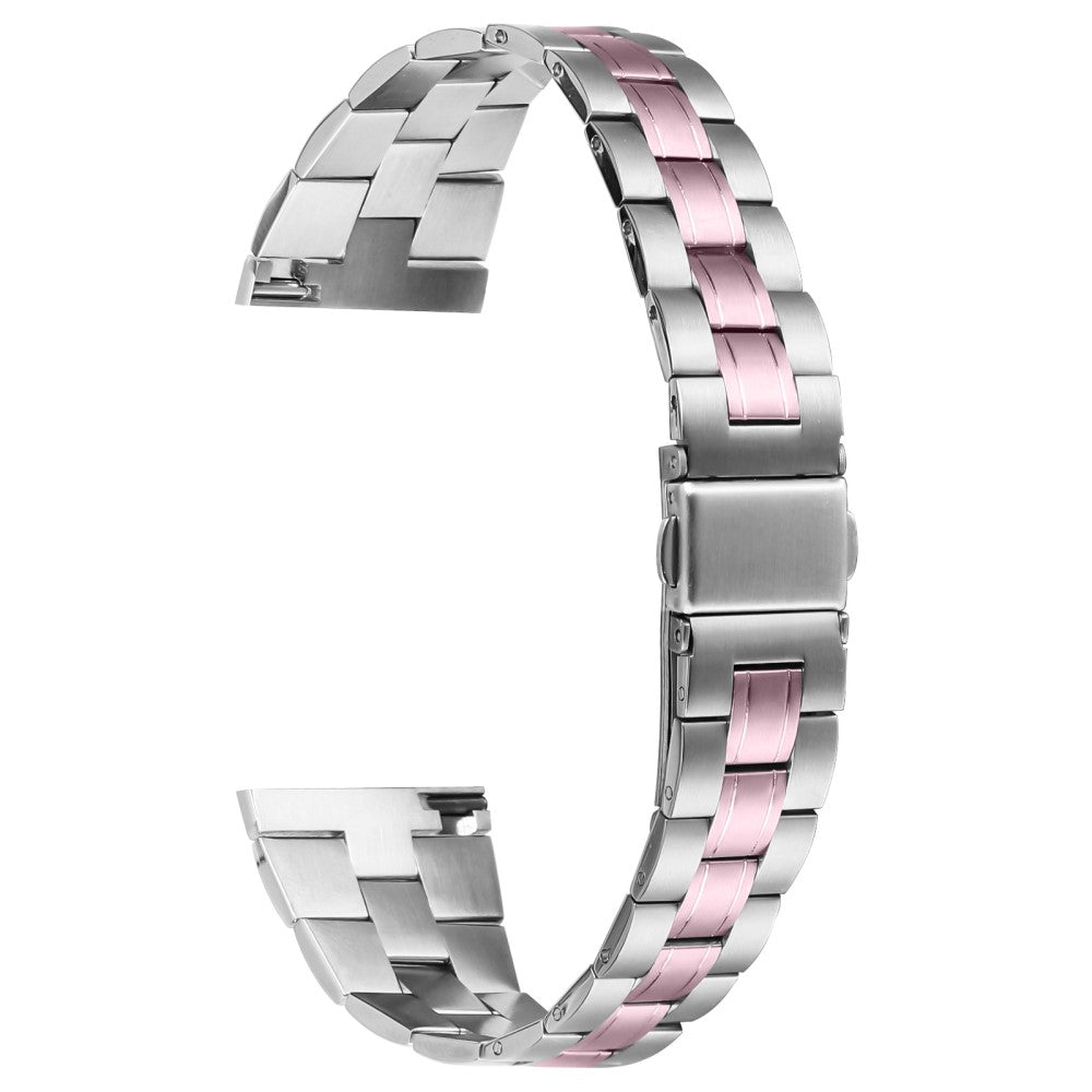 TicWatch Pro 2020 Three-Bead Stainless Steel Band Smartwatch Wrist Strap - Silver+Rose Pink#serie_4