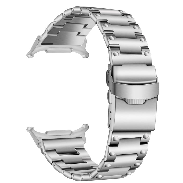 Samsung Galaxy Watch Ultra 47mm Stainless Steel Watch Strap Buckle Design Wrist Band - Silver#serie_3