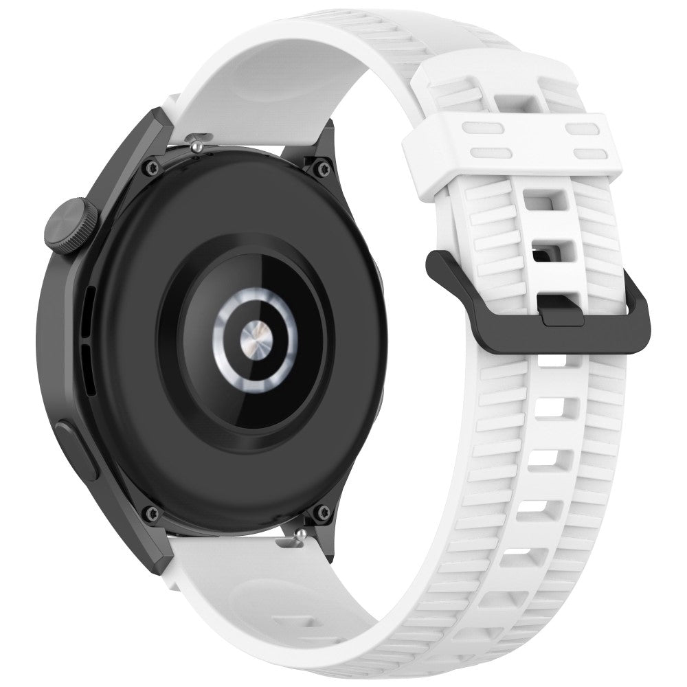 Huawei Watch GT 3 42mm / GT 3 Pro 43mm Silicone Watch Strap 20mm Tire Texture Wrist Band - White#serie_2