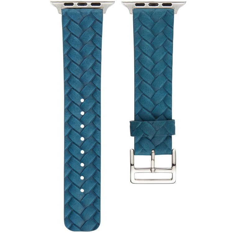 KALEBOL Apple Watch Series 49mm - 45mm - 44mm - 42mm Braided Leather Strap - Blue#serie_1