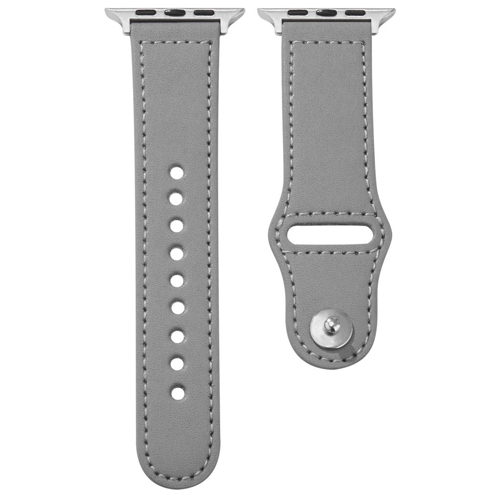 KALEBOL Apple Watch Series 41mm - 40mm - 38mm Watch Strap, Large Buckle - Grey#serie_7