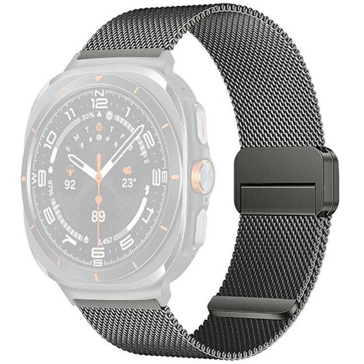 Samsung Galaxy Watch Ultra 47mm Milanese Mesh Steel Strap Magnetic Watch Band - Titanium Grey#serie_1