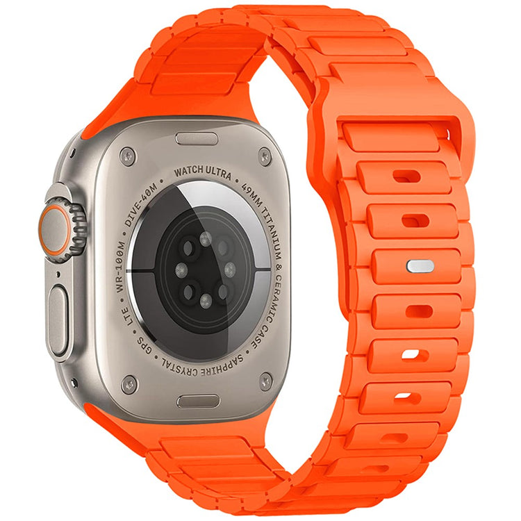 Apple Watch Series 41mm - 40mm - 38mm Silicone Watch Band - Orange#serie_11