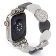 Helt Vildt Fint Metal Og Sten Universal Rem passer til Apple Smartwatch