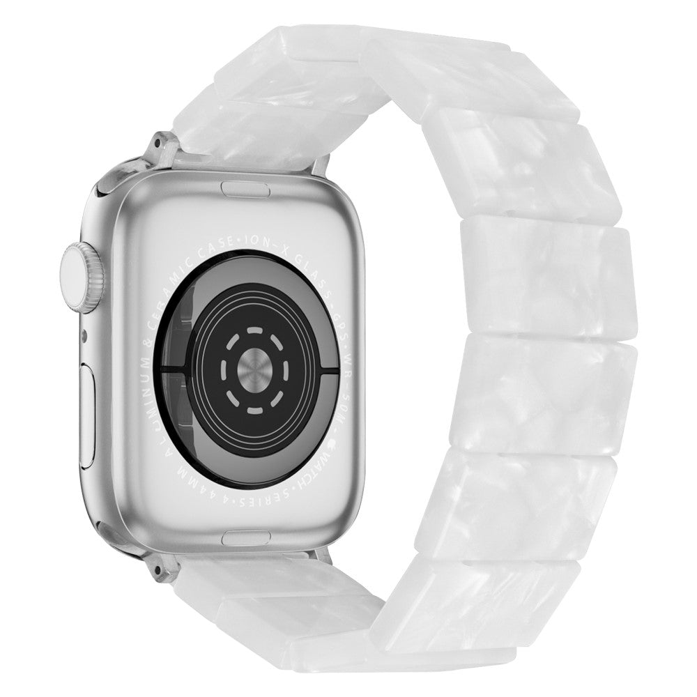 Apple Watch Series 41mm - 40mm - 38mm Resin Blocks Strap - Pearl White#serie_4