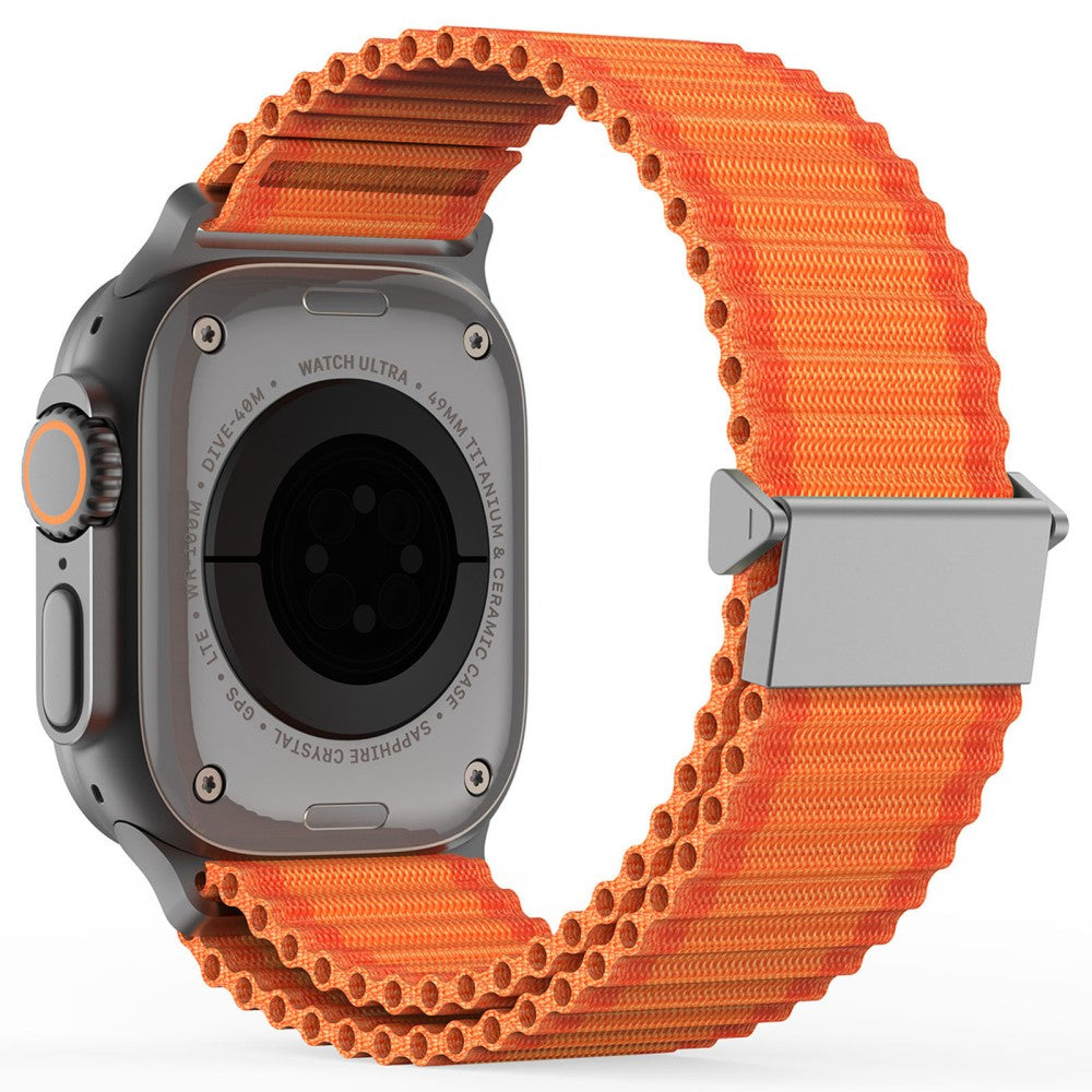 DUX DUCIS Apple Watch Series 41mm - 40mm - 38mm Nylon Watch Band Hook Buckle - Orange#serie_3