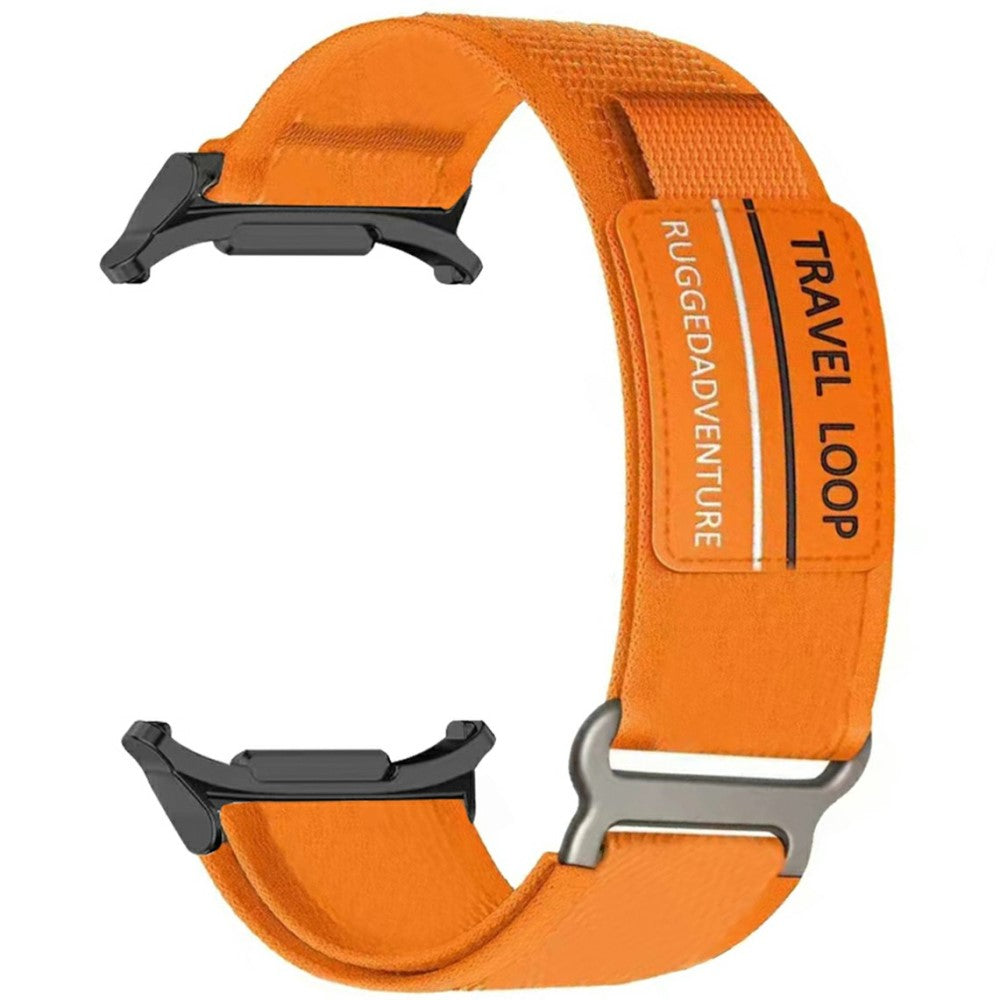 Samsung Galaxy Watch Ultra 47mm Watch Band Adjustable Loop Fastener Nylon Strap - Orange#serie_1