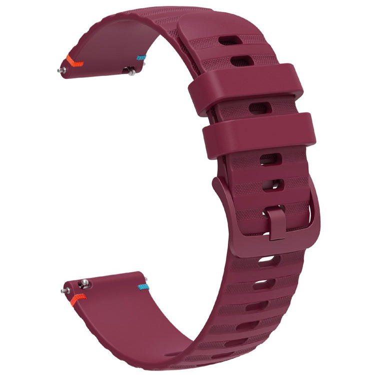 Samsung Galaxy Watch3 45mm universal 22mm Silicone Watch Strap - Wine Red#serie_7