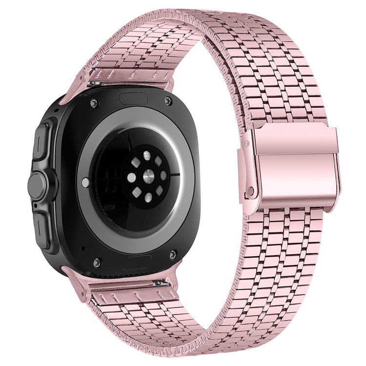 Samsung Galaxy Watch Ultra 47mm Replacement Band with Connector 7-Bead Stainless Steel Smart Watch Strap - Rose Pink#serie_5